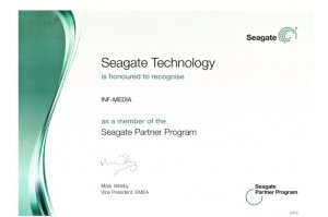 INF-MEDIA członkiem partnerskiego programu Seagate 2012                 